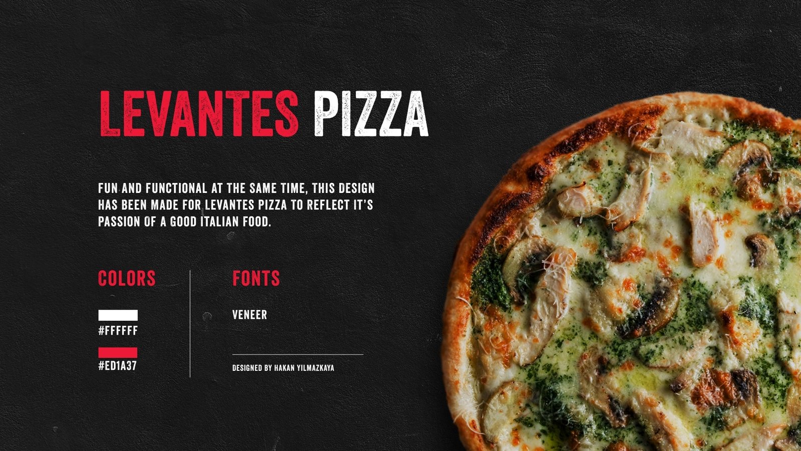 levantes pizza website design