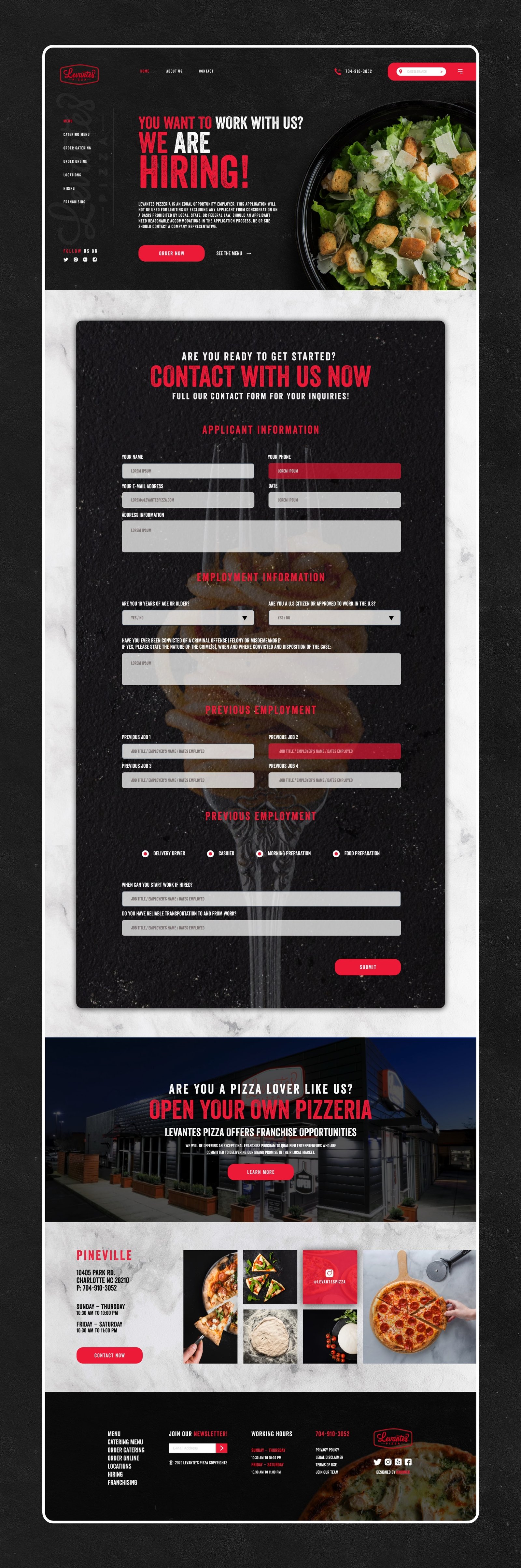 levantes pizza website design-4